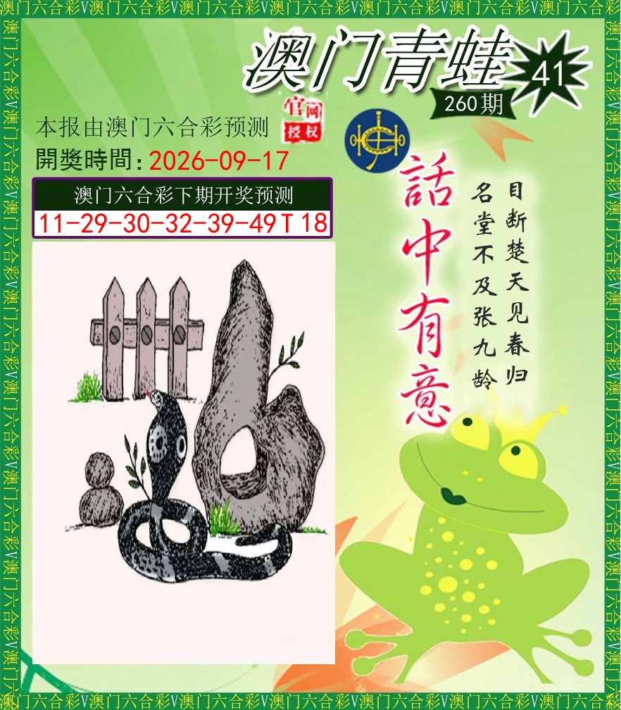 青蛙系列43 第260期