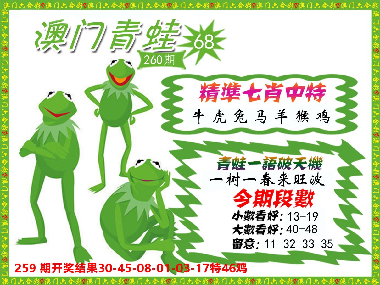 青蛙系列68 第260期