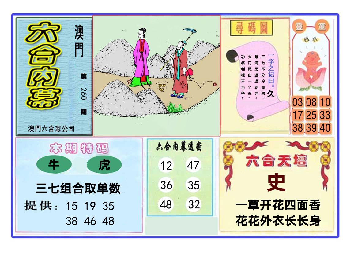 六合内幕 第260期