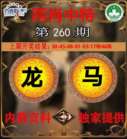 两肖中特 第260期