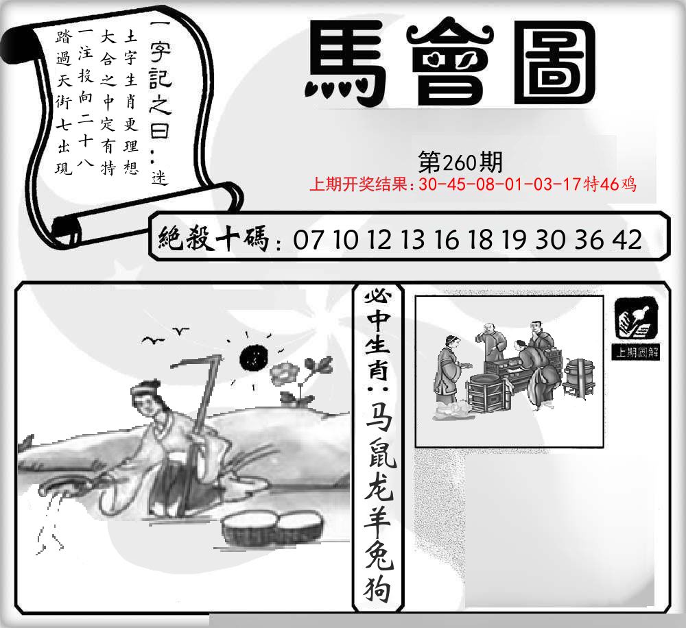 马会图 第260期