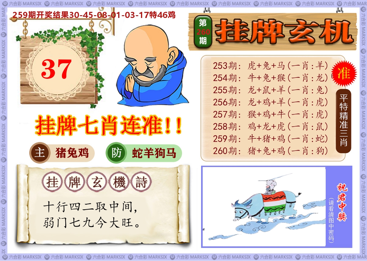 澳门挂牌玄机 第260期