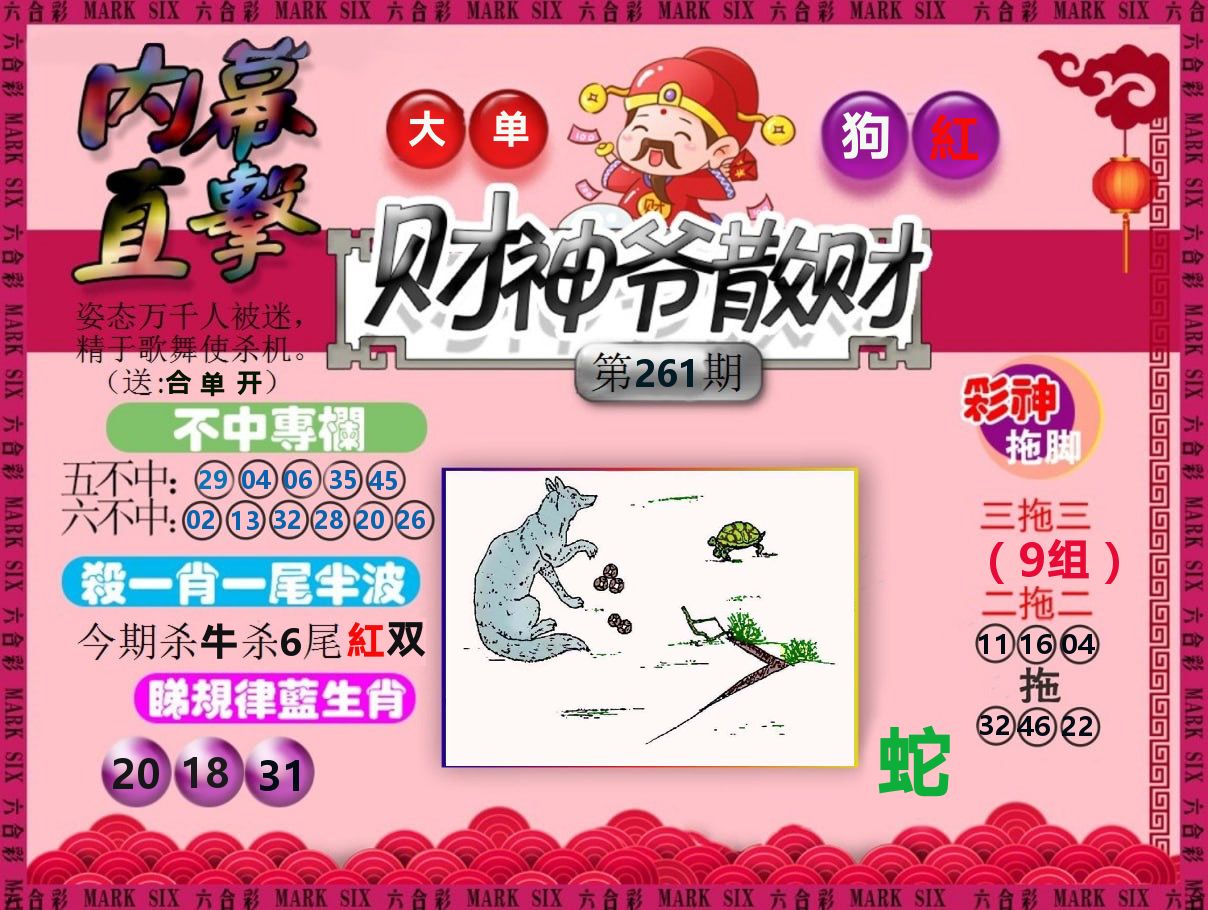 财神爷散财 第261期