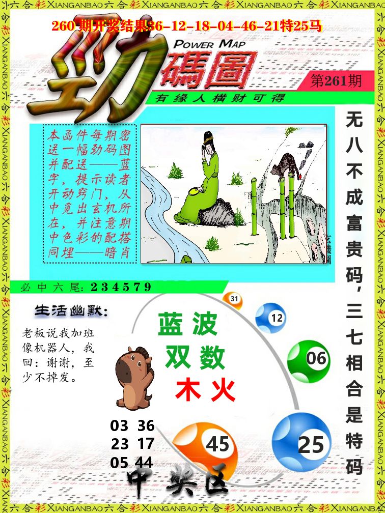 劲码图 第261期