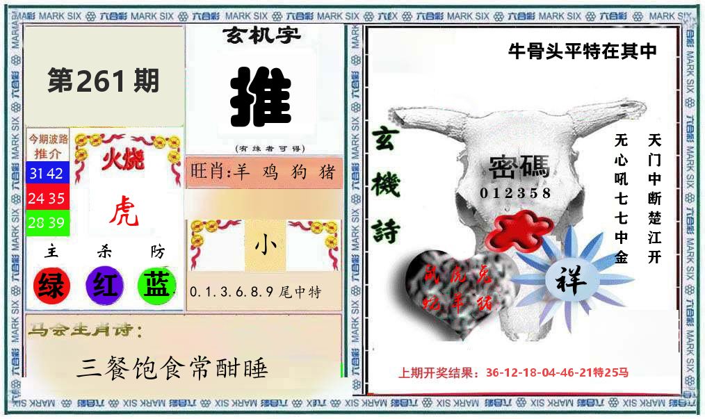 牛骨玄机 第261期