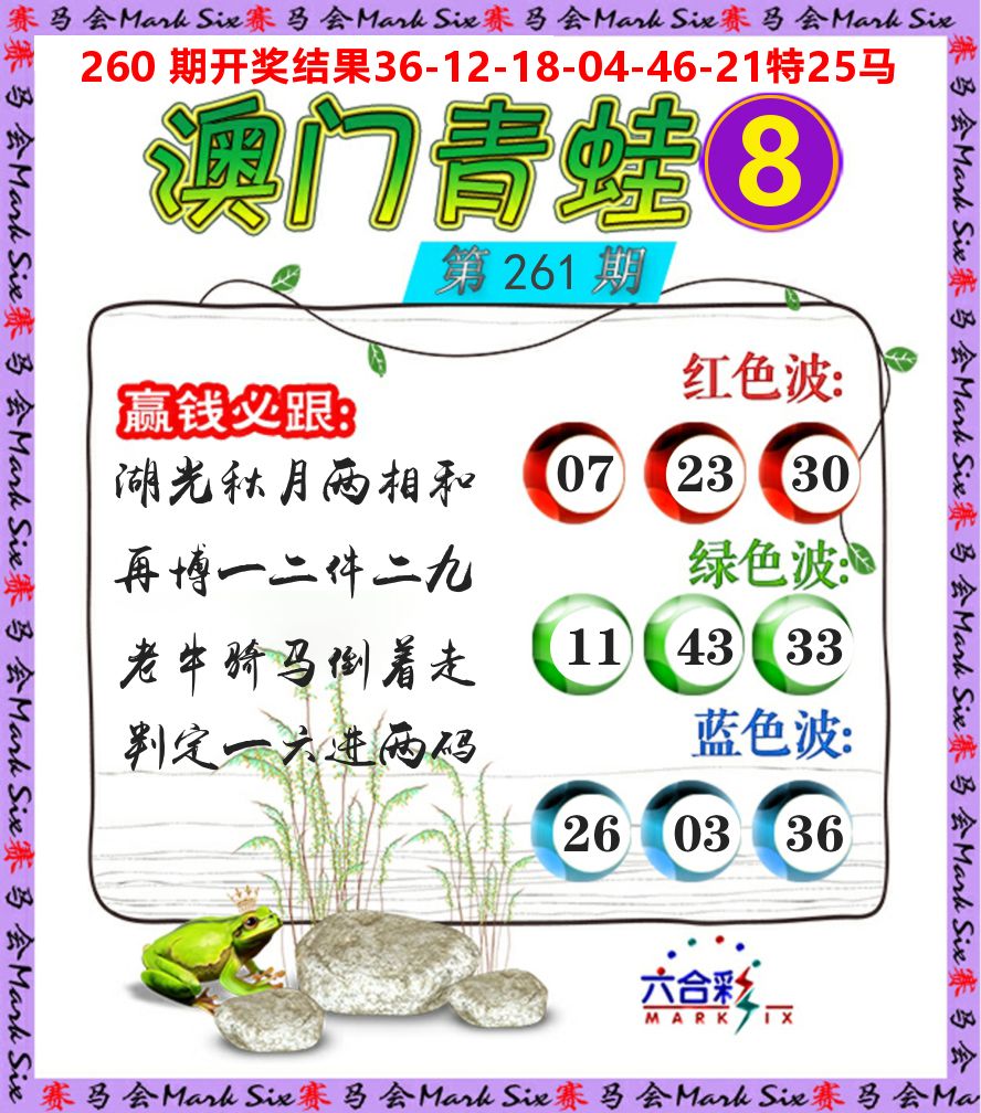 青蛙系列8 第261期