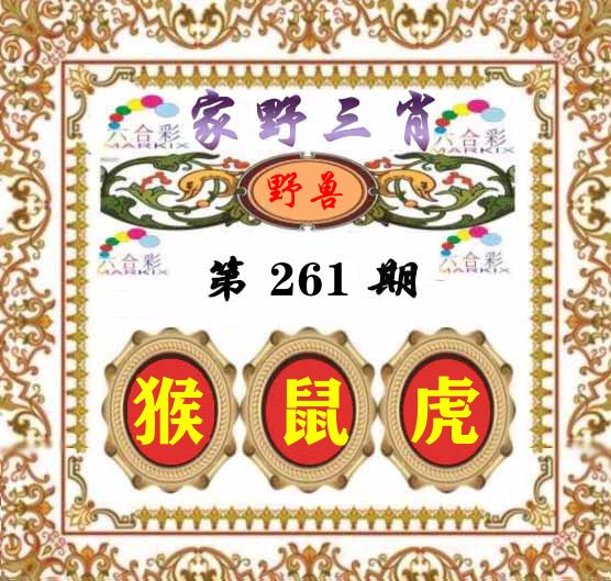 家野三肖 第261期