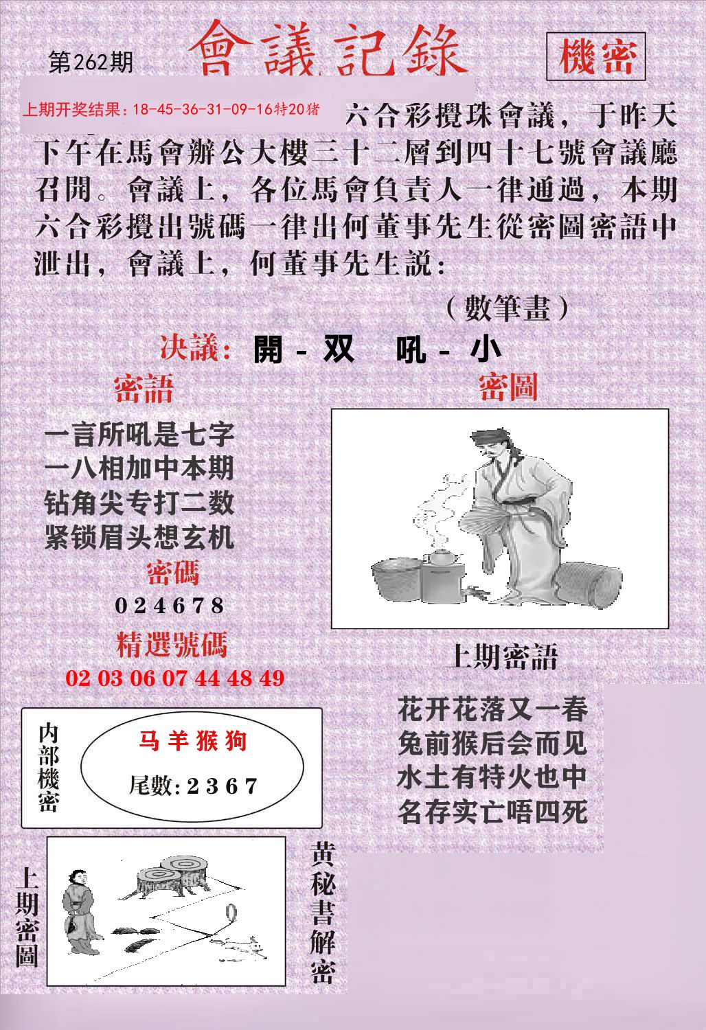 会议记录 第262期