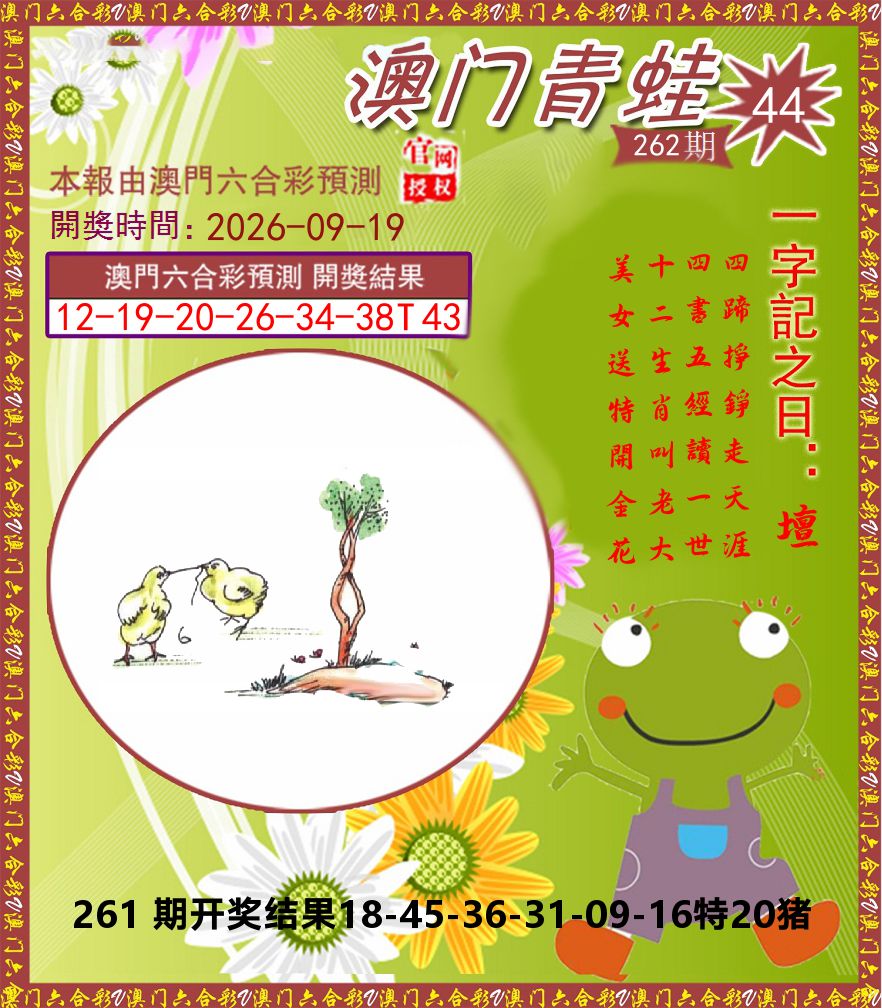 青蛙系列44 第262期