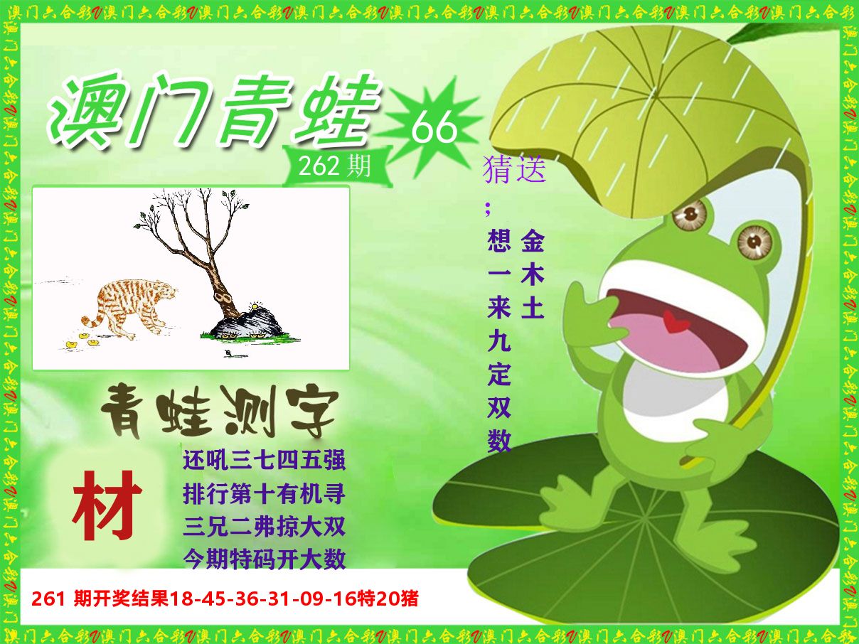 青蛙系列66 第262期