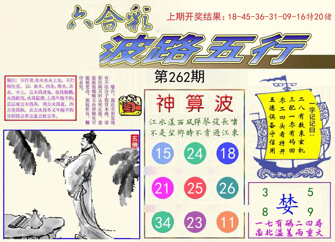 波路五行 第262期