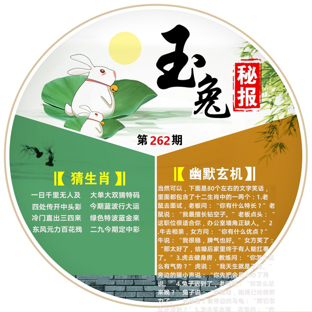 玉兔秘报 第262期