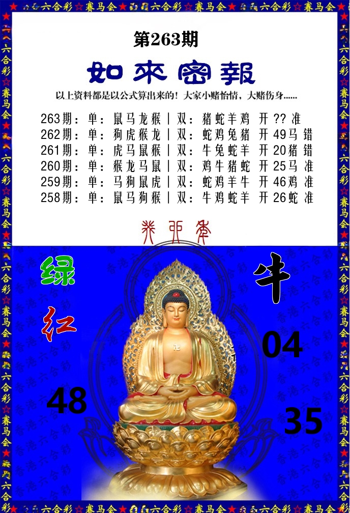 如来密报 第263期