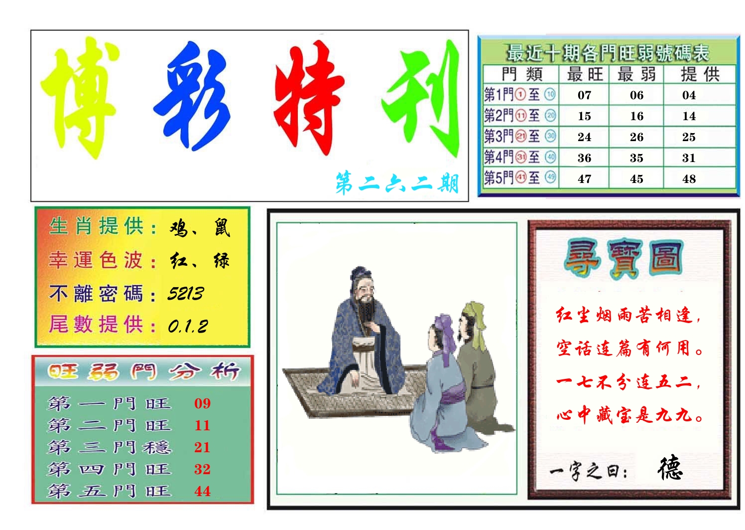 博彩特刊 第263期