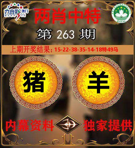 两肖中特 第263期