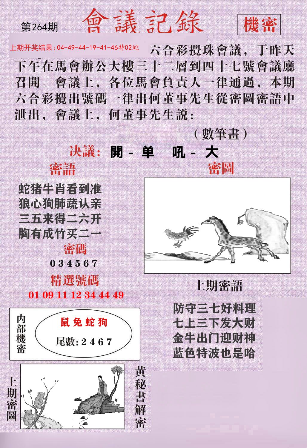 会议记录 第264期