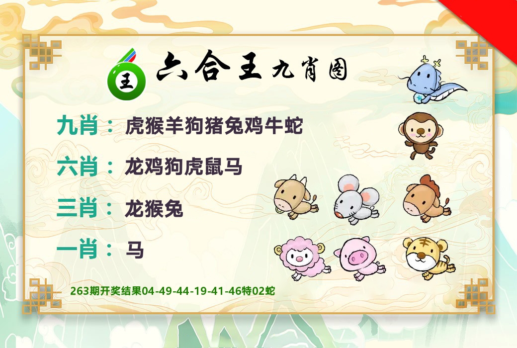 六合王九肖图 第264期