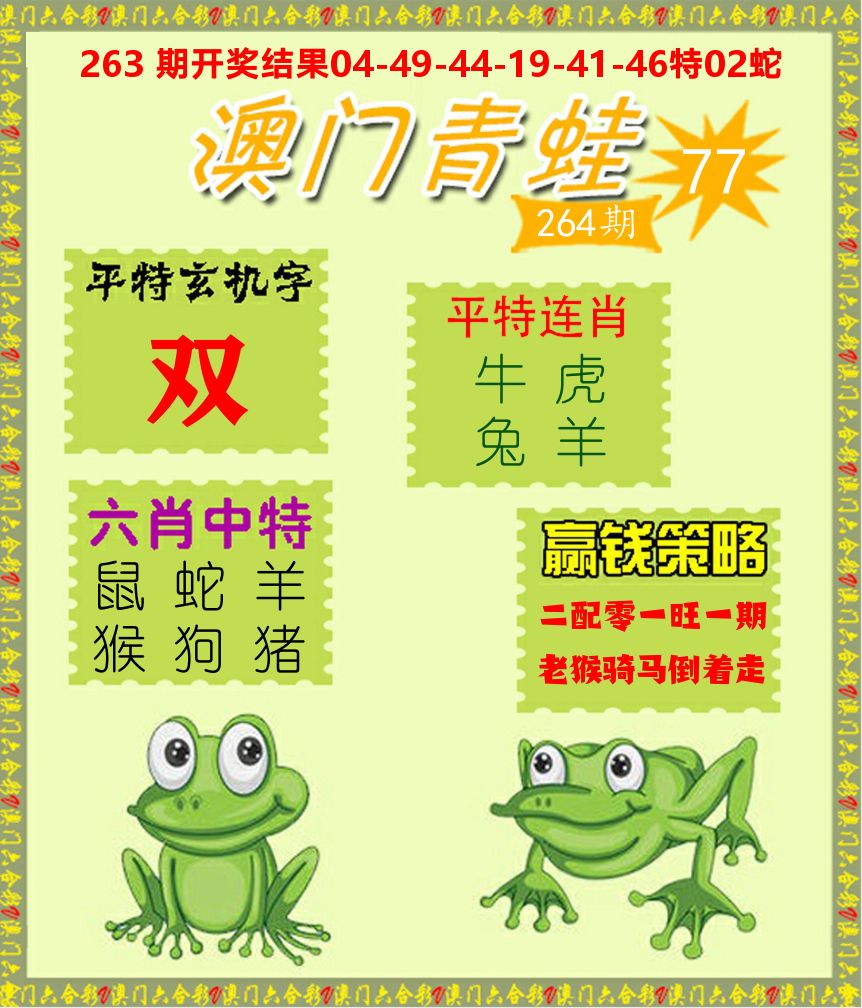 青蛙系列77 第264期