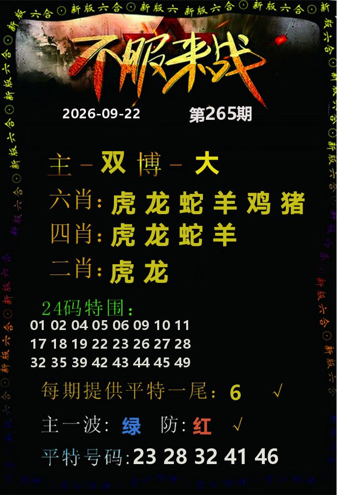 不服来战 第265期