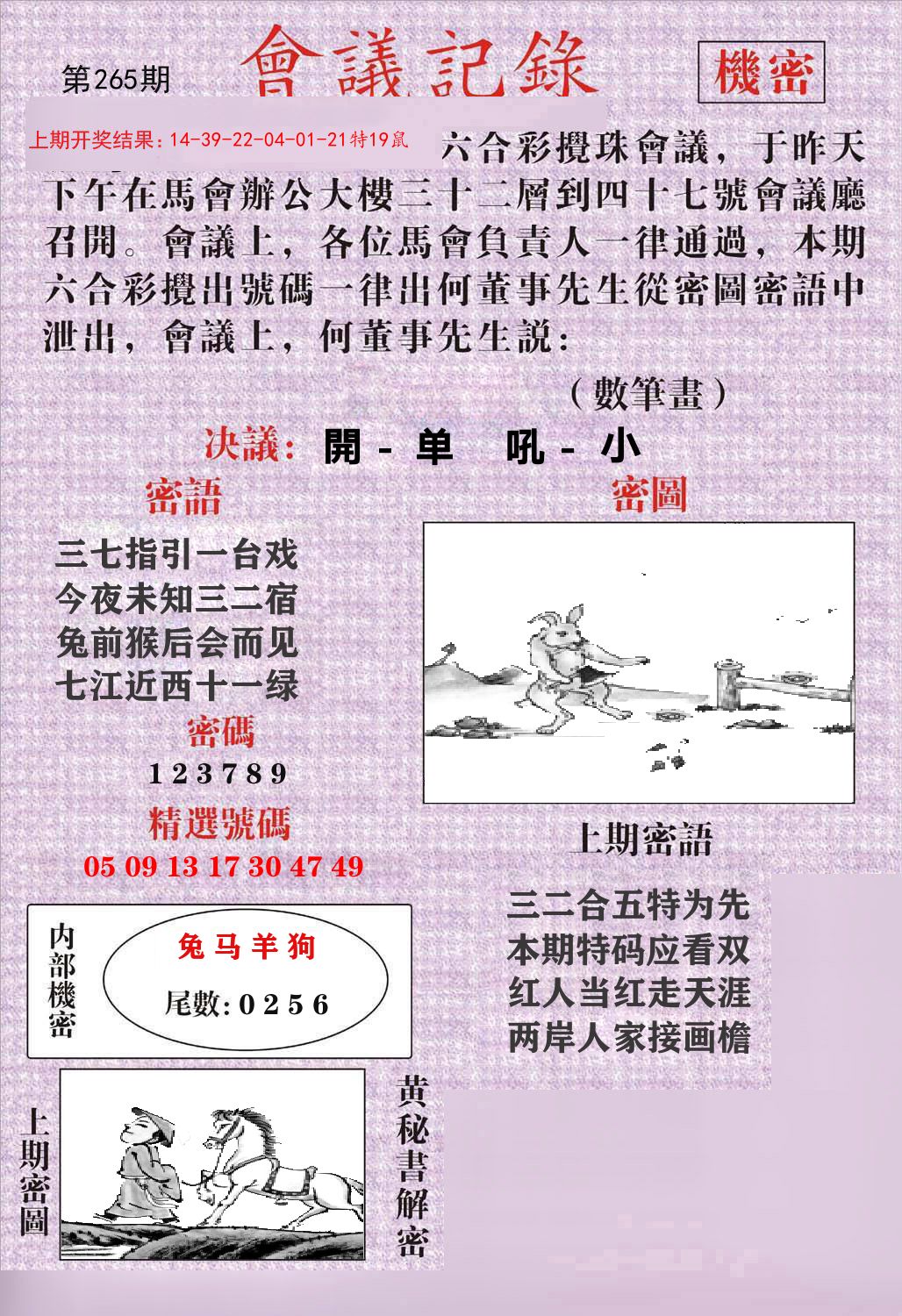 会议记录 第265期