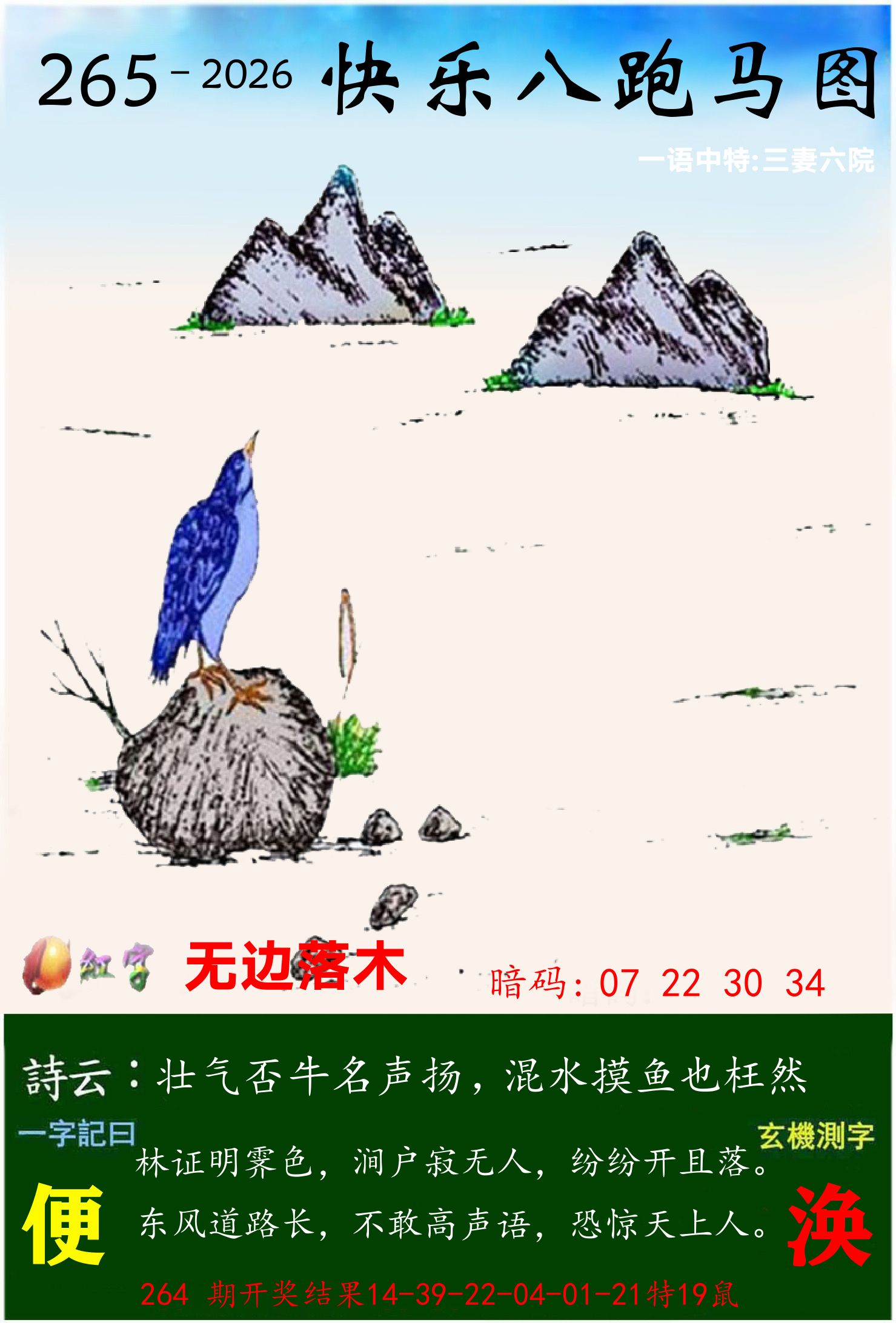 澳门跑马 第265期