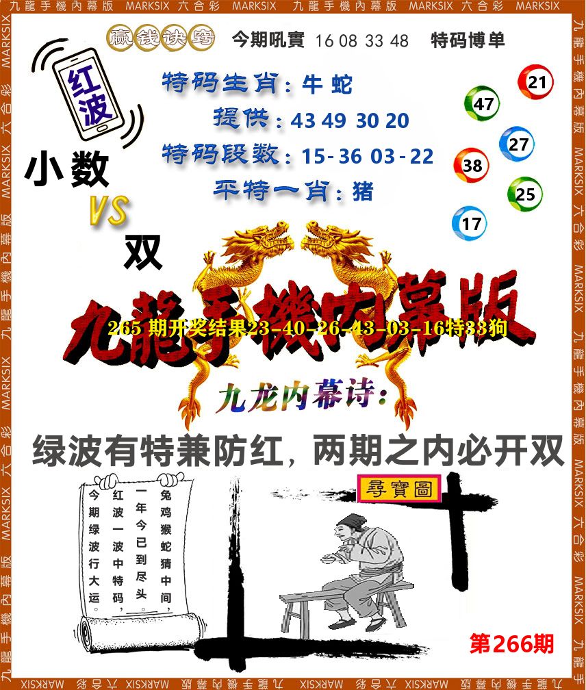 九龙手机内幕 第266期