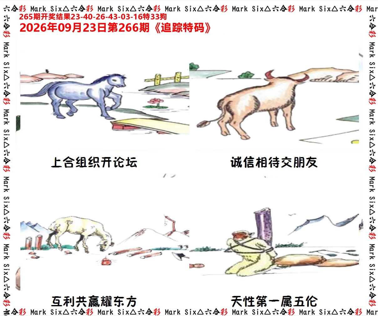 追踪特码 第266期