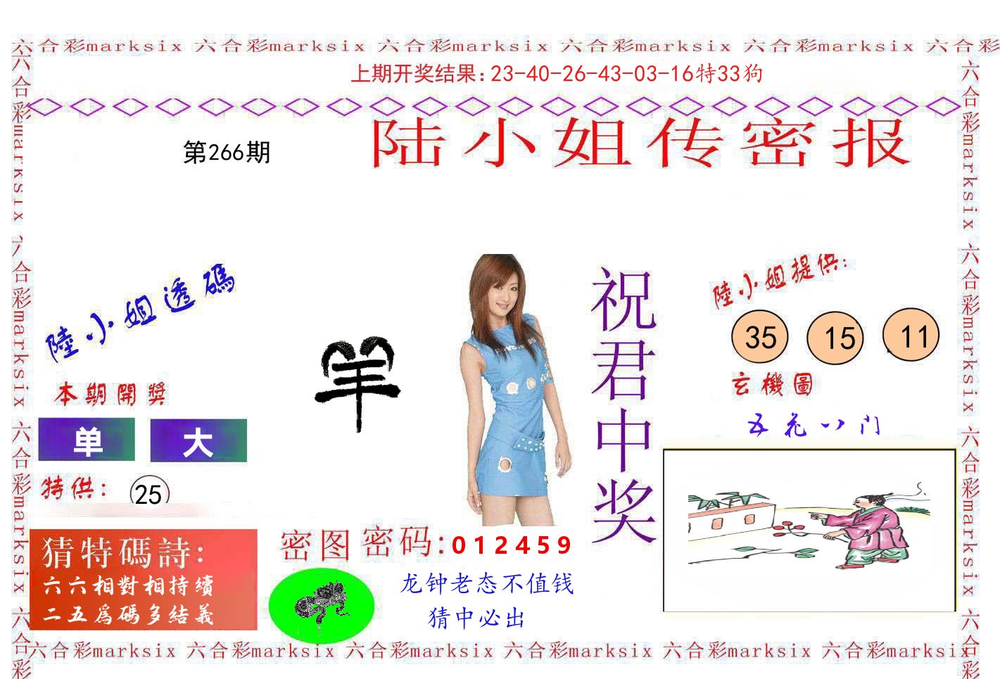陆小姐密报 第266期