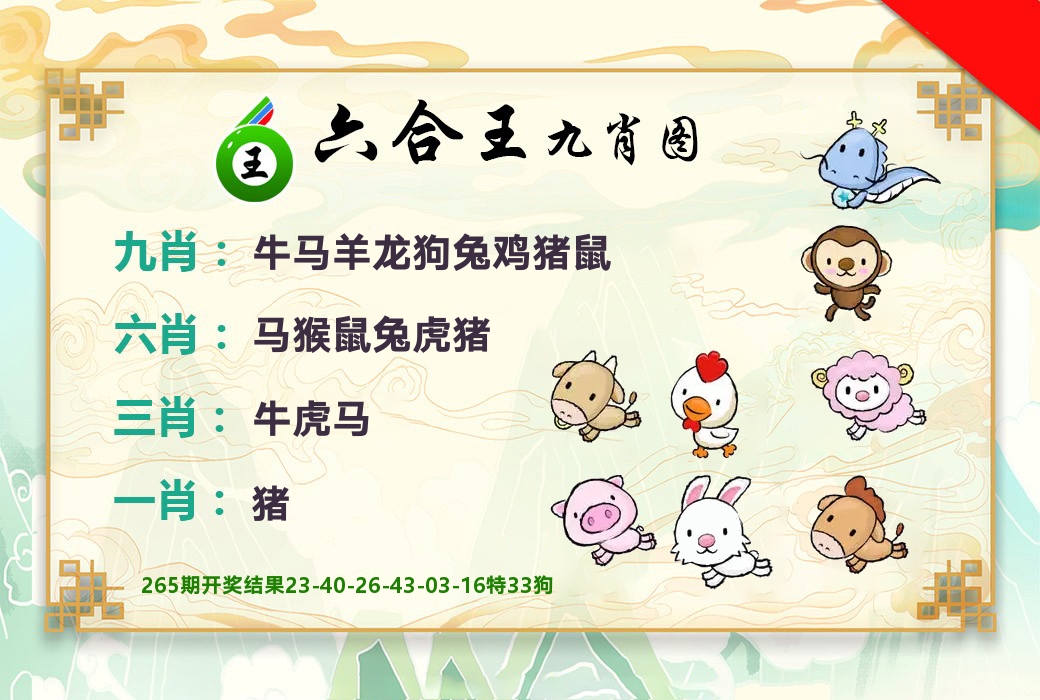 六合王九肖图 第266期