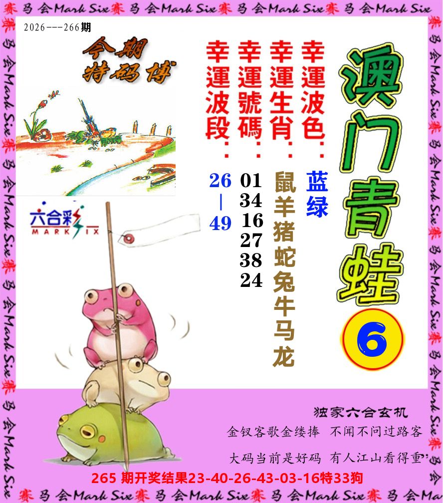 青蛙系列6 第266期