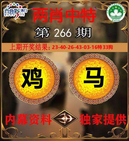 两肖中特 第266期