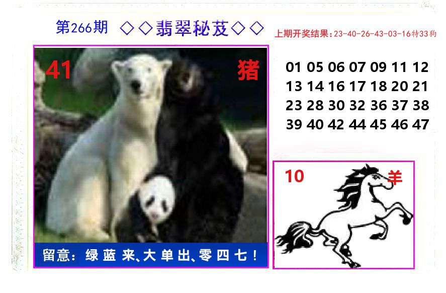 翡翠秘芨 第266期