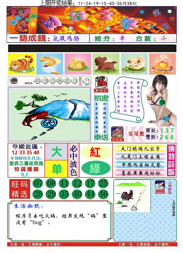 澳门财经宝鉴 第267期