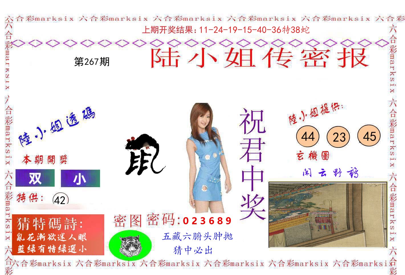 陆小姐密报 第267期