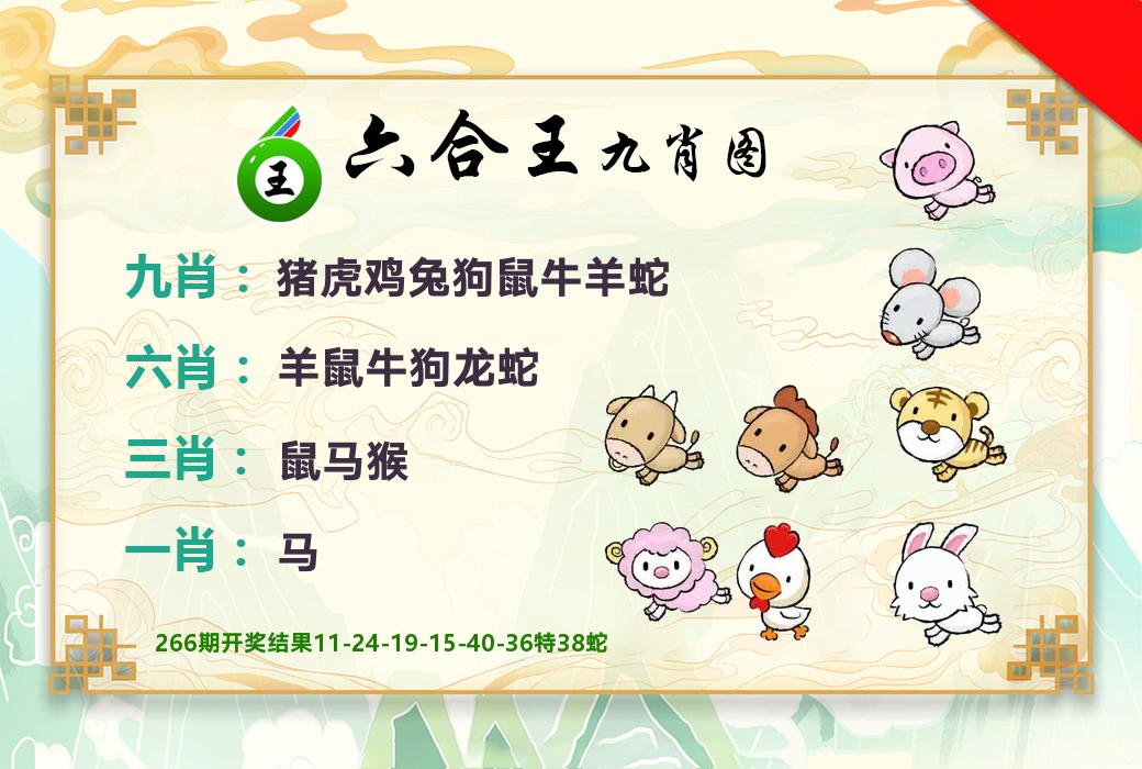 六合王九肖图 第267期
