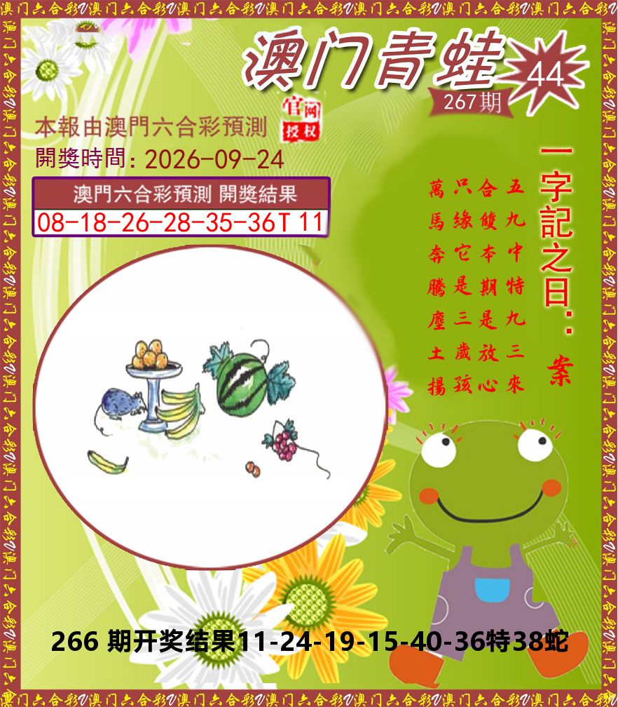 青蛙系列44 第267期