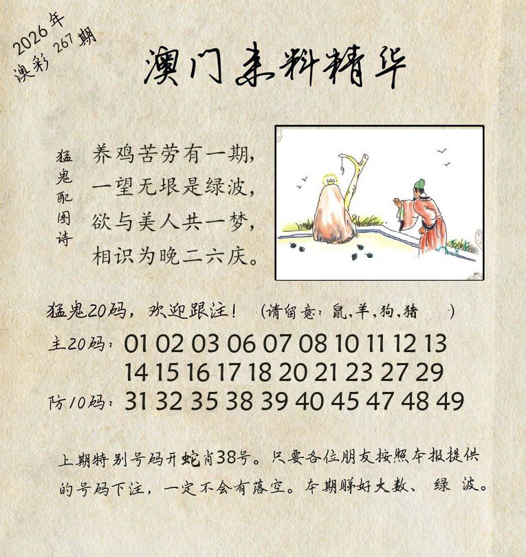 精华来料 第267期