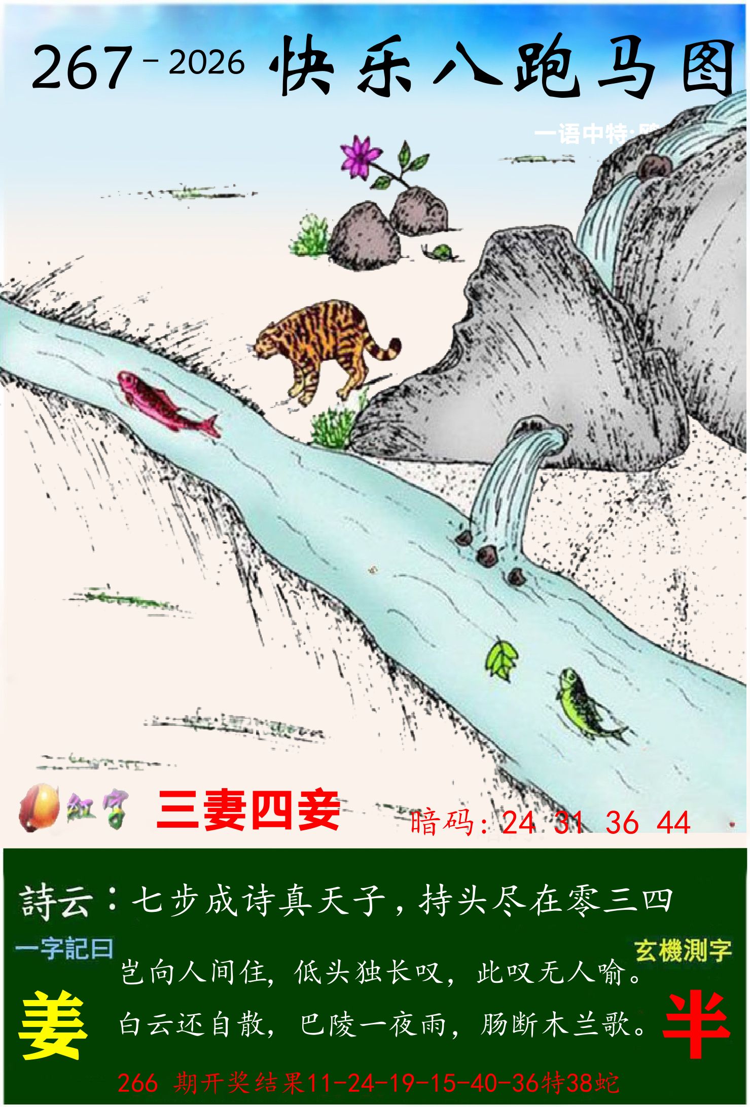 澳门跑马 第267期