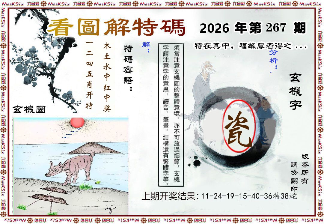 看图解特码 第267期