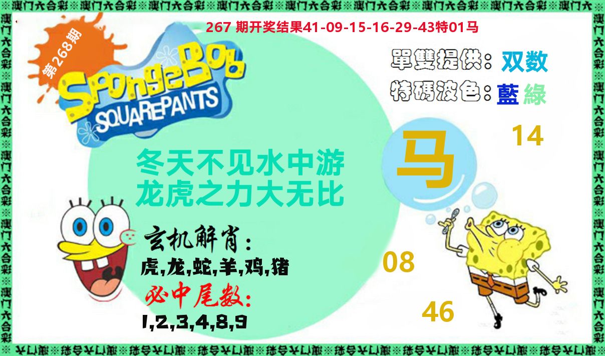 新特码玄机 第268期