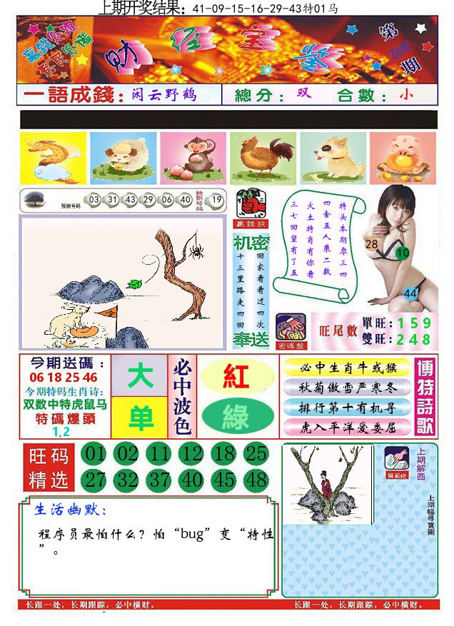 澳门财经宝鉴 第268期