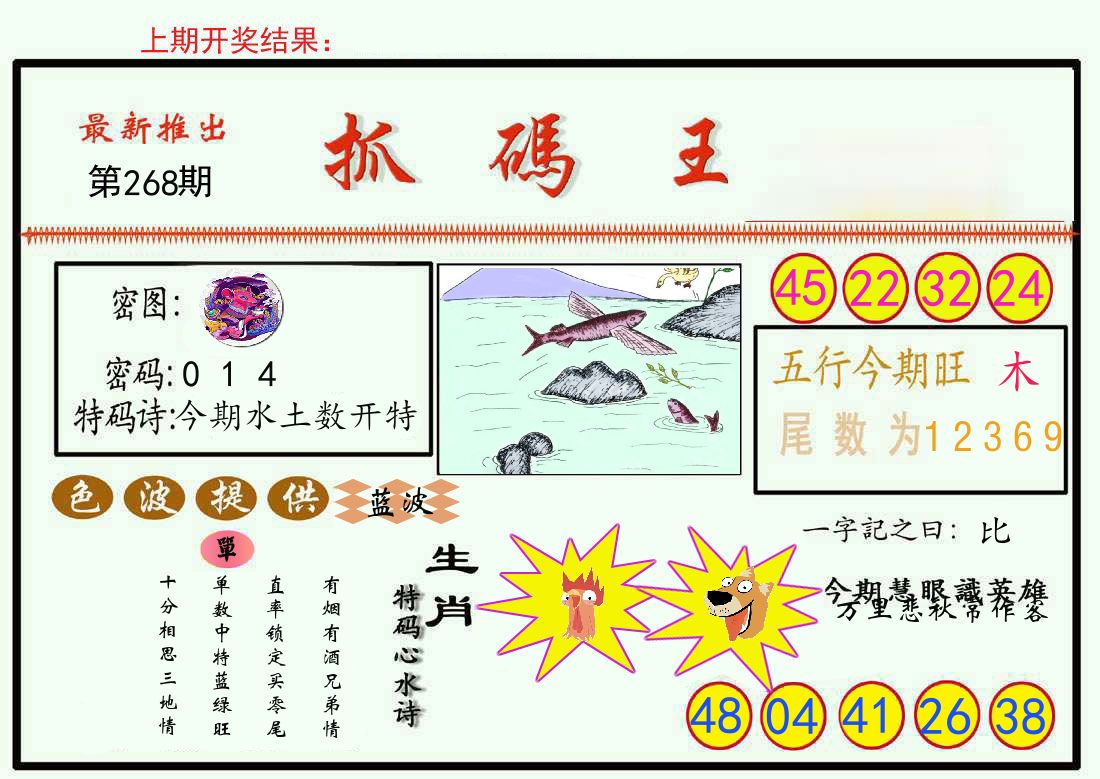 最新抓码王 第268期