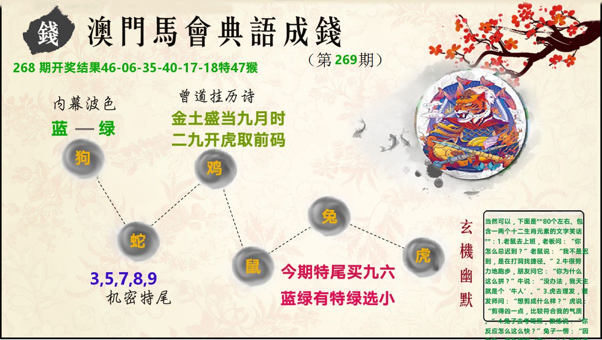 典语成钱 第269期
