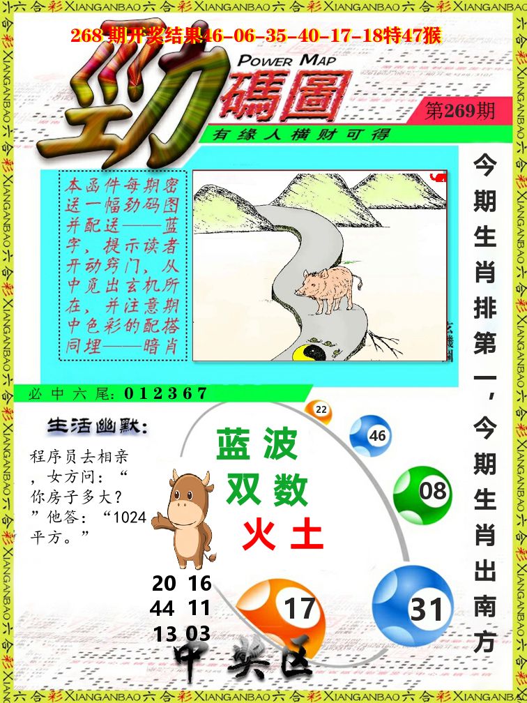 劲码图 第269期
