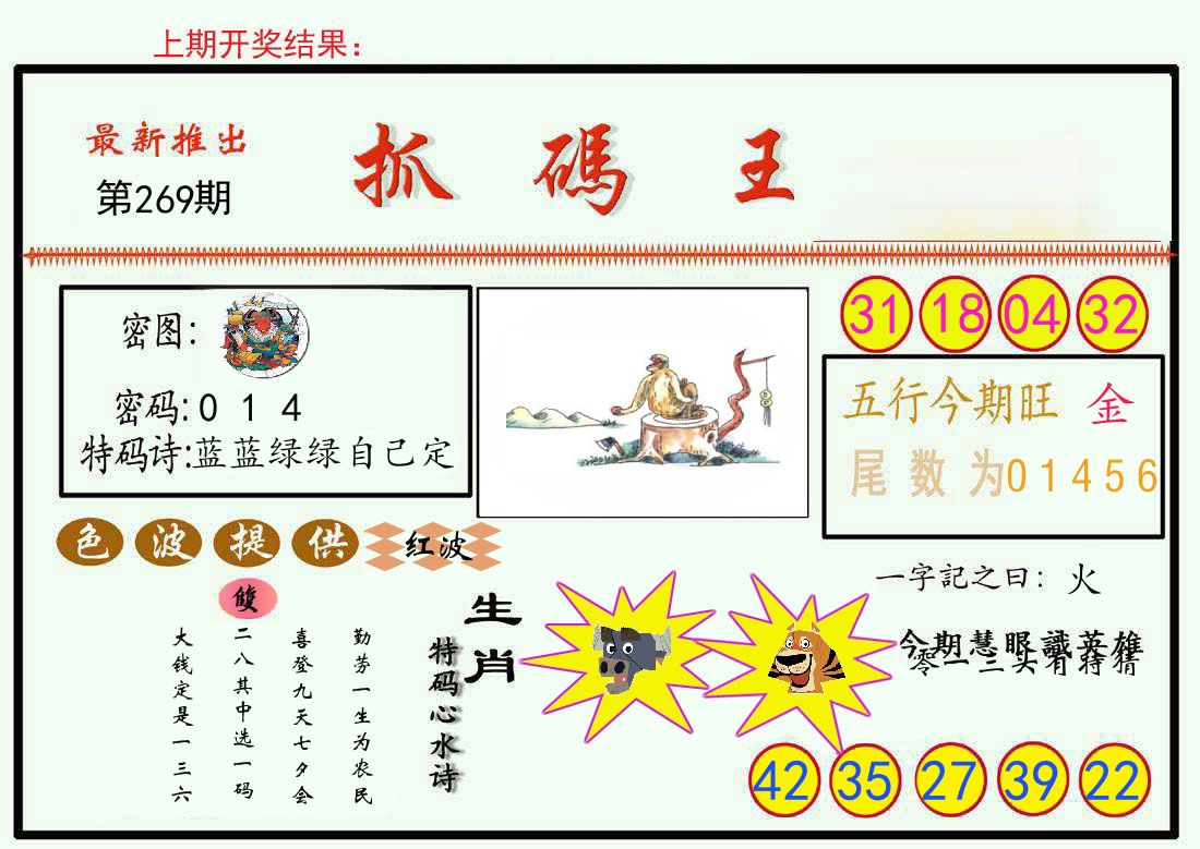 最新抓码王 第269期