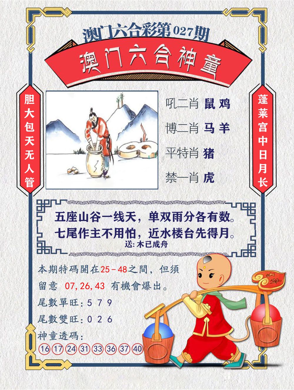 六合神童 第27期