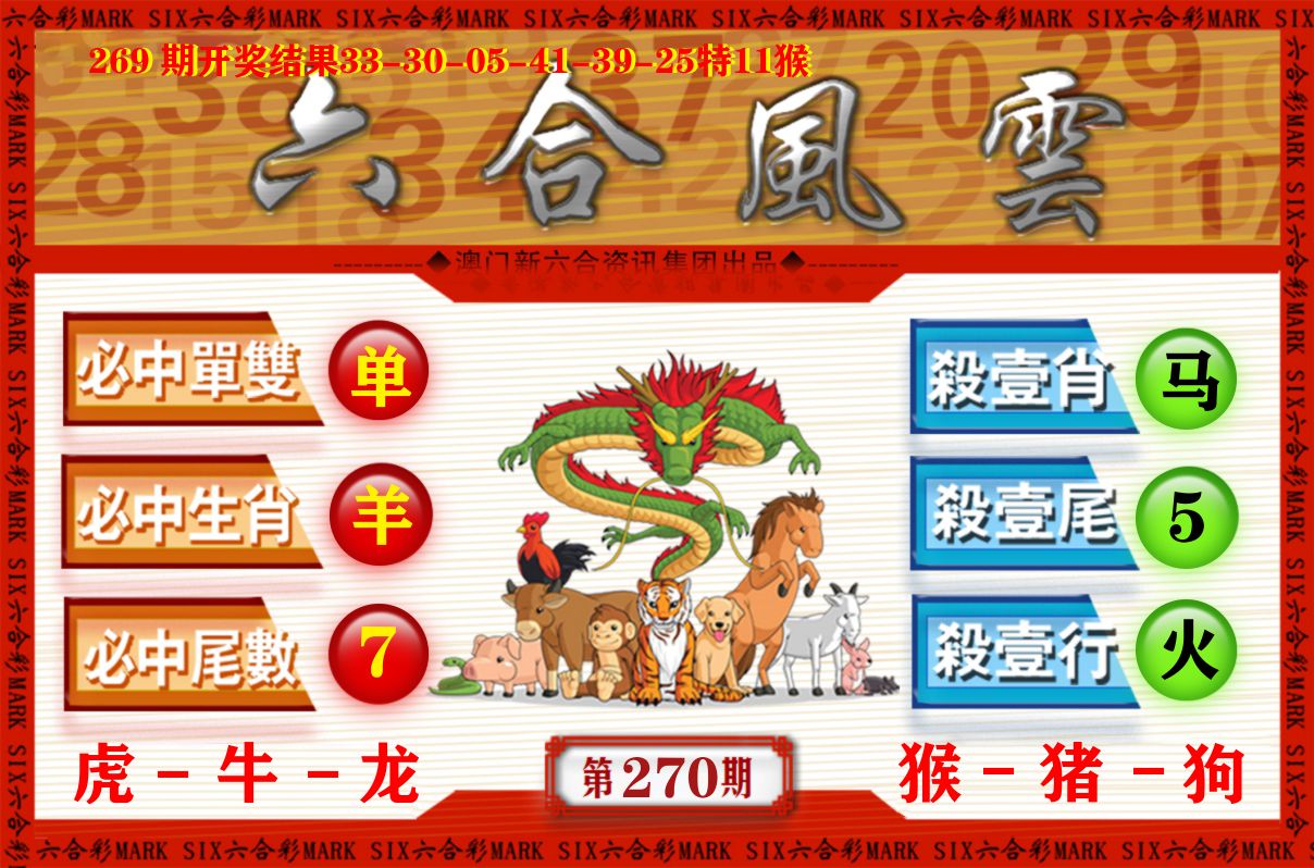 六合风云 第270期