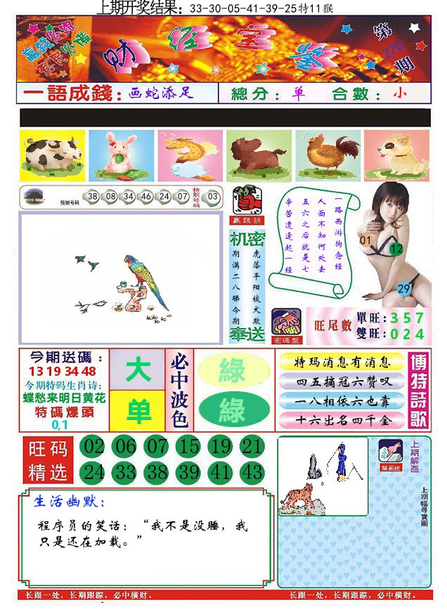 澳门财经宝鉴 第270期