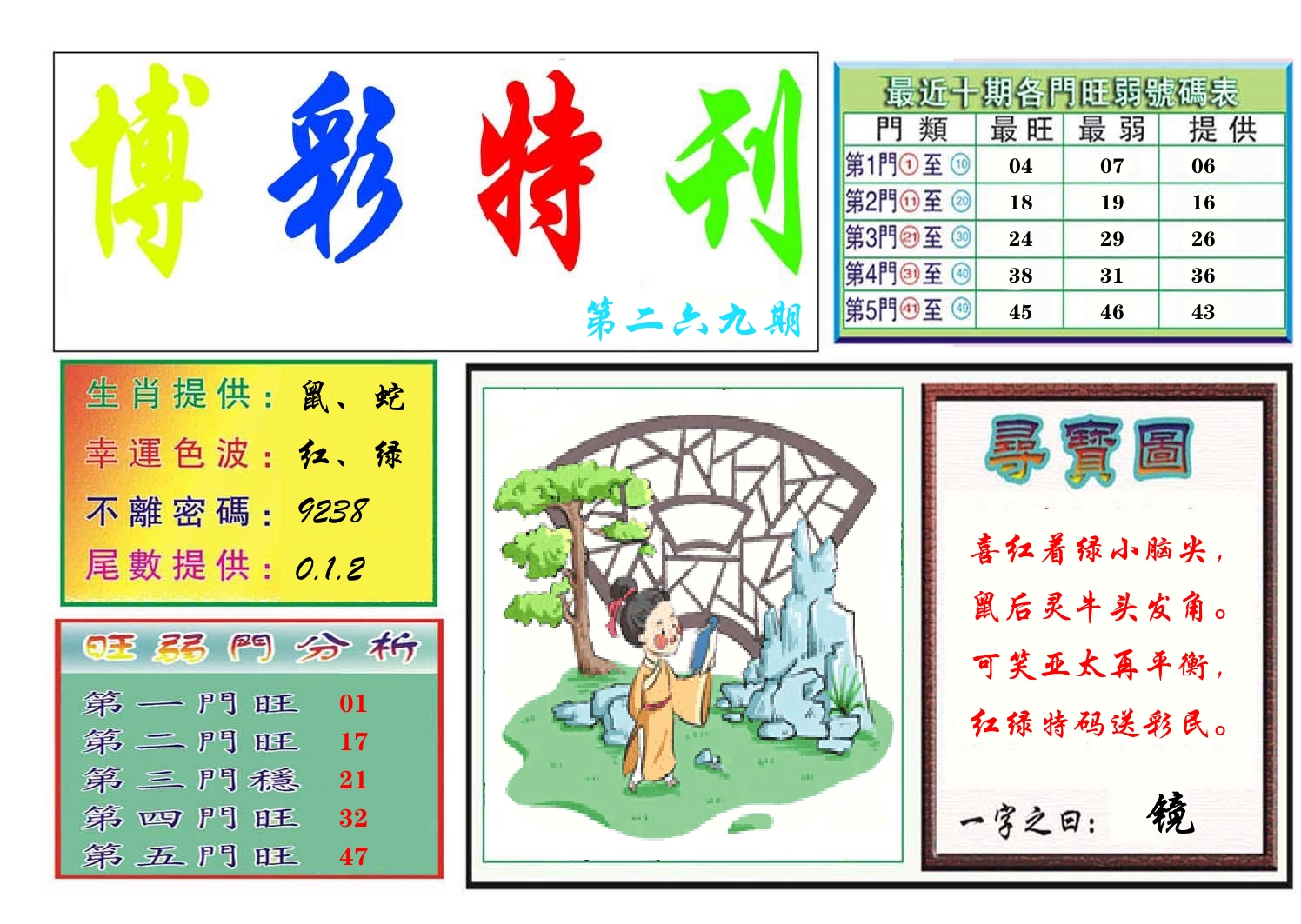 博彩特刊 第270期