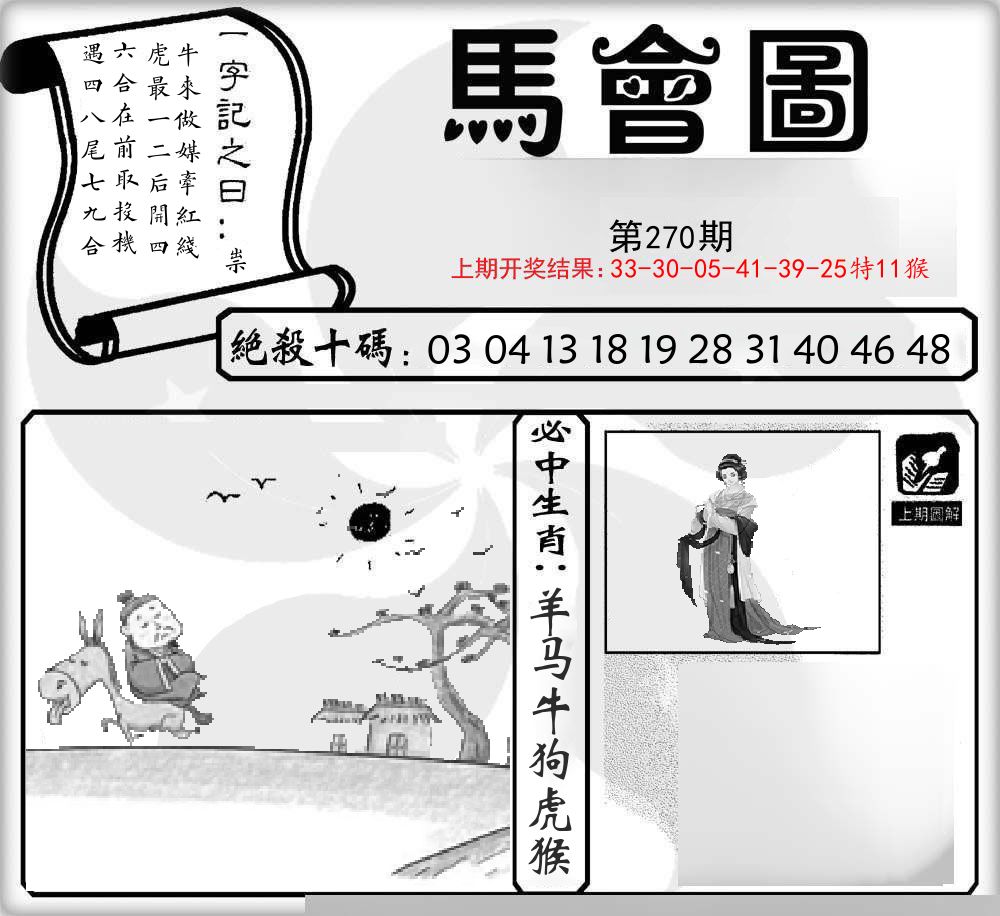马会图 第270期